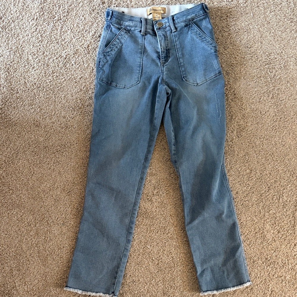 Democracy Ab technology Women's straight leg Blue Jeans